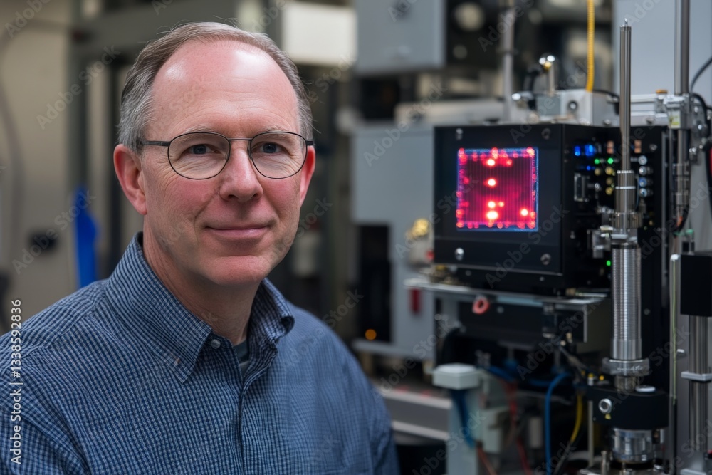 Leinwandbilder Scientist in a laboratory setting works on advanced technology during a research project focused on innovative solutions