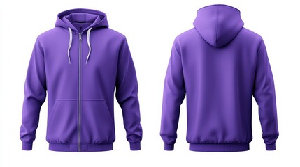 Purple Hoodie - Unisex Fashion: Stylish, Comfortable, and Trendy Apparel for Casual and Sportswear