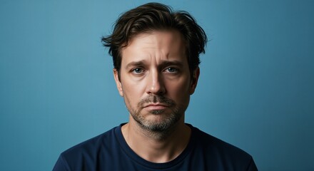 Obraz premium Portrait of a sad man