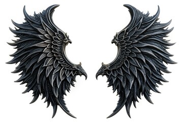 Fototapeta premium Fierce devil wings: perfect for Halloween costumes, gothic decor, DIY crafts, or stage performances.