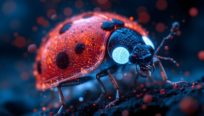 ladybug on the water