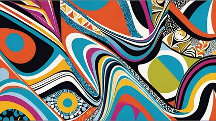 抽象, カラフル, 幾何学模様, 渦巻き, アート, 曲線, パターン, 抽象芸術, サイケデリック, デザイン, モダン, 現代アート