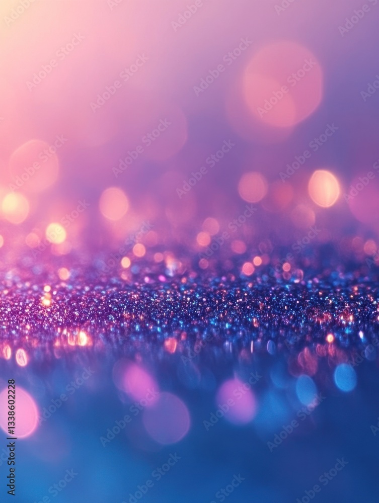 Aufkleber abstract shimmering glittery surface with bokeh lights creating a dreamy and magical atmosphere in s