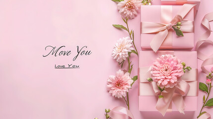 Exclusive Romance for Mother’s Day: Gift Boxes and Flowers Tell Moved Love