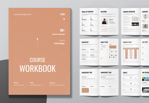 Course Workbook Template Layout