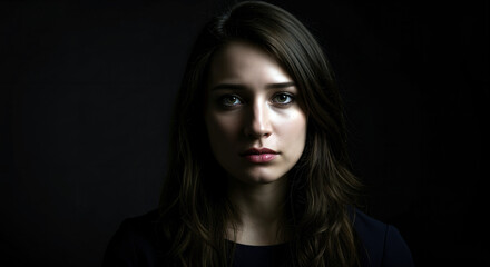 Fototapeta premium Portrait of a sad woman