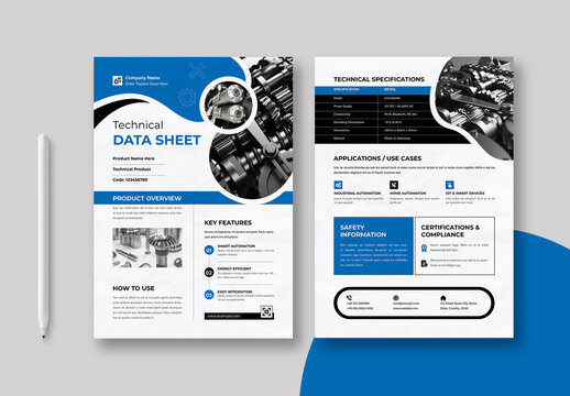 Technical Product Data Sheet Template