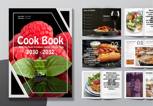 Modern Cookbook Layout