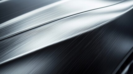 Abstract Dark Grey Brushed Metal Surface Texture