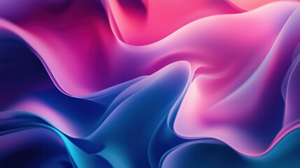 Obraz premium Colorful Abstract Background with Wavy Shapes and Gradients for Modern Wallpaper Design