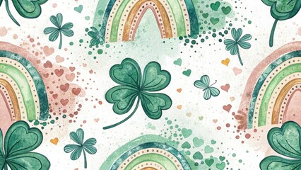 Pastel St. Patrick's Day Abstract Spray Paint Texture - Low Light Photography
