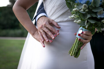 boda, novia, amor, novio, par, ceremonia, casado, participación, anillas, beldad, nupcial, ramo,...
