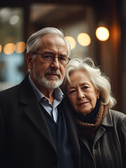 portrait of senior couple