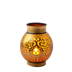 Festive Diwali Lantern Isolated on Transparent Background