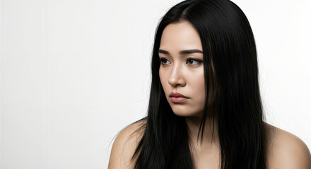 Fototapeta premium Portrait of a sad woman