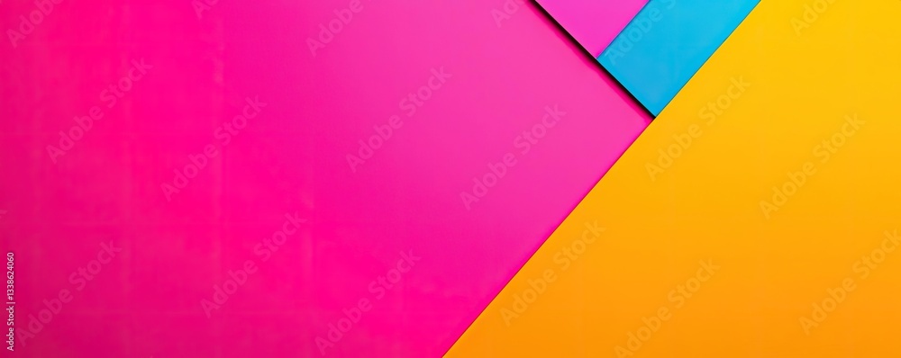 Poster negative space design abstract background concept. a vibrant abstract composition of geometric shape