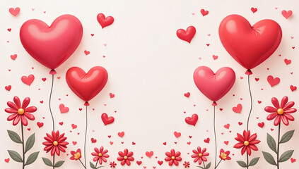 cartoon heart decorations include gift tags balloons flowers candies perfect stickers greeting