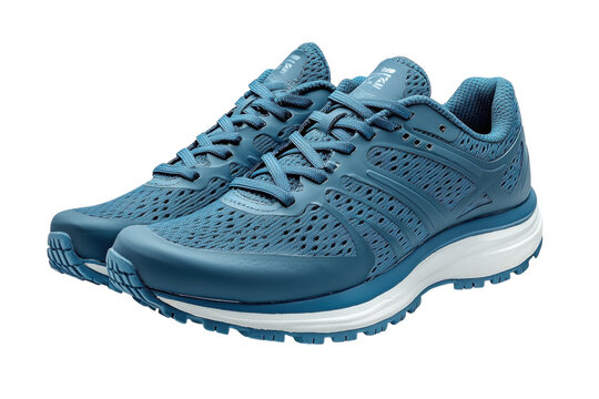 Comfortable blue running shoes designed for active lifestyles and fitness