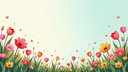 colorful spring graphics suitable postcards cards invitations