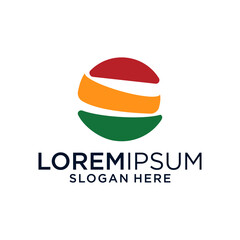 Abstract Colorful Circle Logo Design