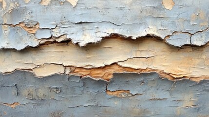 Gray and Beige Cracked Painted Wood Texture