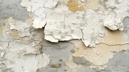 Obraz premium Peeling Paint Reveals Weathered Wall Texture