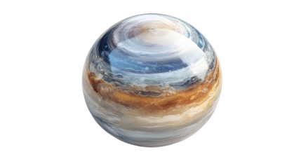 Saturn planet 3D illustration, detailed space astronomy concept, realistic textures, Transparent Background PNG