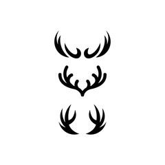 Abstract Deer Antlers Design Set