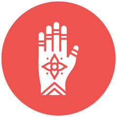 Henna Hand Icon