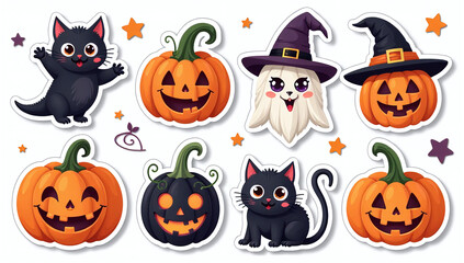 funny halloween stickers various designs great scrapbooking