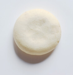 Delicious snacks on white background