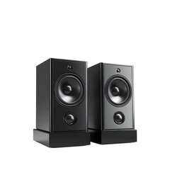 pair of inline skates standing on a white surface isolated on transparent background