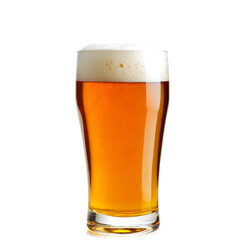 glass of beer isolated on transparent background