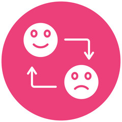 Obraz premium Emotional Rollercoaster Icon