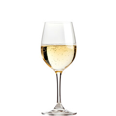 Glass of Wine Isolated on Transparent Background