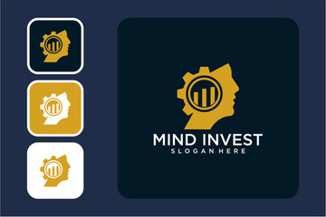 Abstract Gold Logo Design For Investment Company