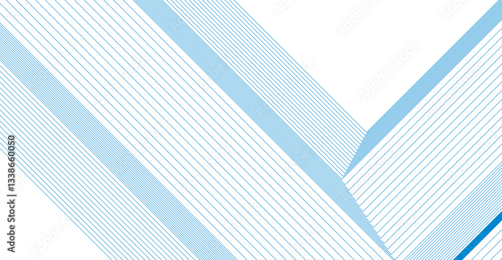 Poster concept minimal geometric blue lines abstract background. vector brochure, template background