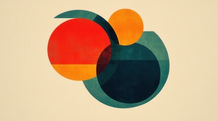 Obraz premium Abstract Geometric Art Circles Design Background.