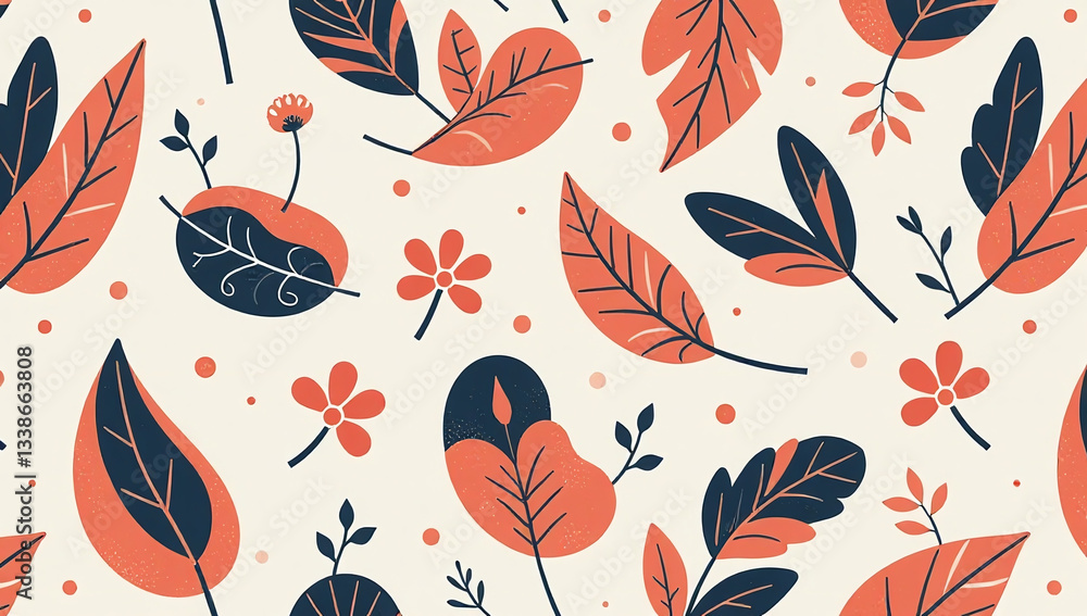 Poster seamless abstract patterns organic shapes designed trendy modern prints wrapping paper textiles vari