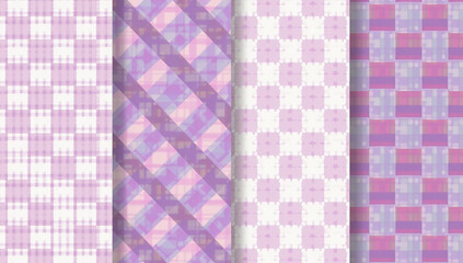 seamless patterns feature checkered background lilac color fun quirky retro vibe surface design purposes