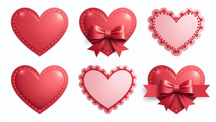 trendy heart frames bows ribbons suitable weddings holidays