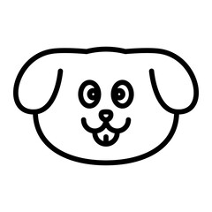 Fototapeta premium dog vector icon. cute puppy icon