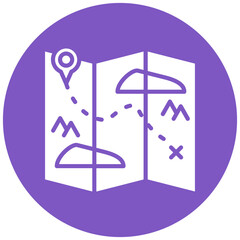 Travel Map Icon