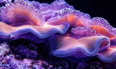 Vibrant coral reef formation underwater nature photography marine life