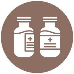 Obraz premium Medication Vial Icon
