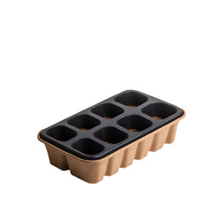 Sturdy compostable seed starter tray