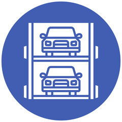 Multi Level Parking Icon