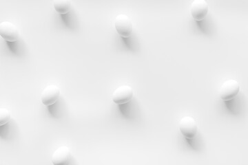 Chicken eggs pattern. Food or Easter background