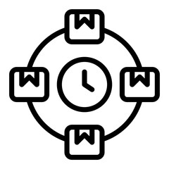 time distribution icon