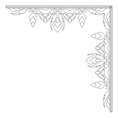 Vintage ornamental corner and frame design.